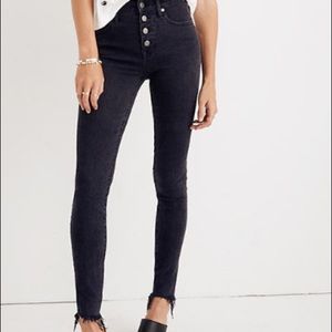 Madewell Mid-Rise Skinny Jeans in Berkeley Black